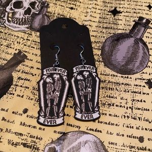 Forever skeleton earrings